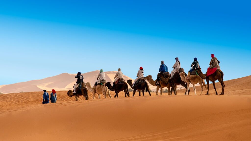 desert, the sand dunes, caravan-4944794.jpg